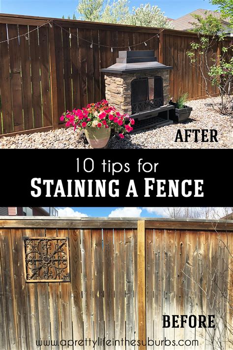 10 Tips for Staining a Fence - A Pretty Life In The Suburbs