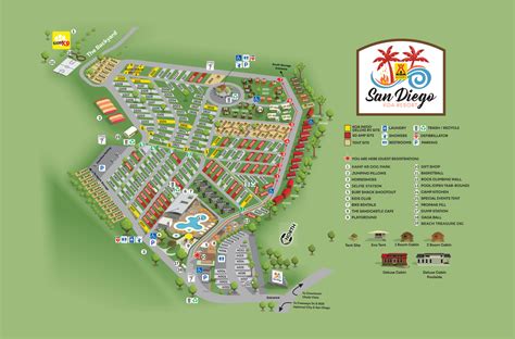 Chula Vista, CA Campground Map | San Diego Metro KOA Resort