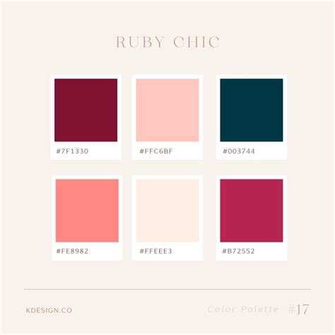 20 Gorgeous & Girly Color Palettes for Your Website - K Design Co ...