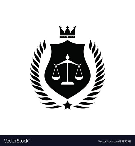 Law firm logo Royalty Free Vector Image - VectorStock