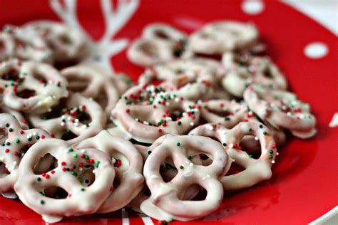 Milk and Honey: White Chocolate Christmas Pretzels