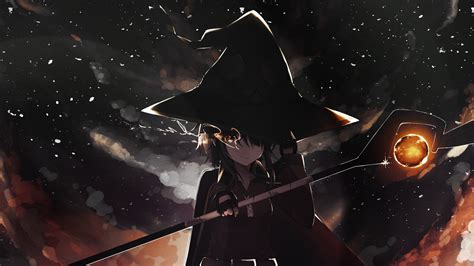 fondo de pantalla de megumin,espacio,personaje de ficción,cg artwork ...