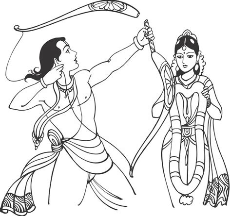 lord rama pencil sketch - Clip Art Library