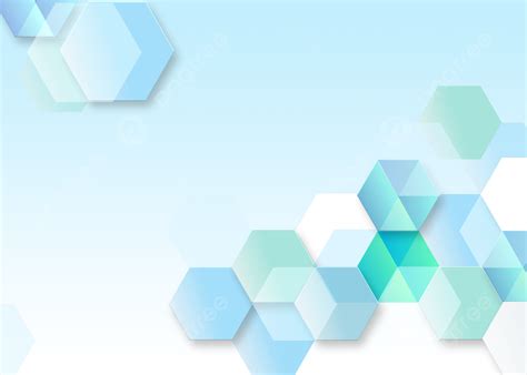 Abstract Background Light Blue Solid Hexagon, Shape, Stereoscopic ...