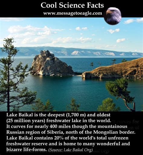 Lake Baikal Is The Deepest And Oldest Lake In The World ...