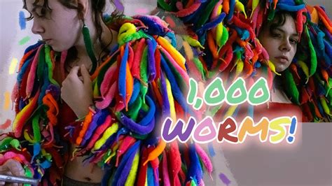 making a worm on a string jacket - YouTube