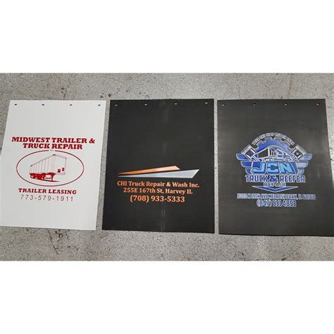 Custom Logo Mud Flaps | Rubber Mud Flaps | Briargate Supply