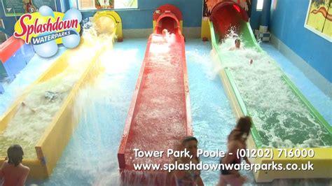 Splashdown Waterpark at Tower Park, Poole - YouTube