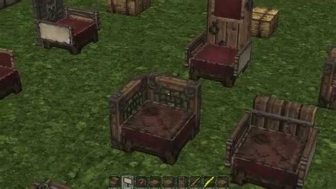 Minecraft Furniture: Single Chairs - YouTube