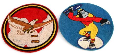 Wwii Usaaf Bomber Squadron Flight Jacket Patches