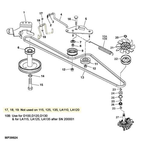 John Deere D130 Drive Belt Diagram - BeltDiagram.net