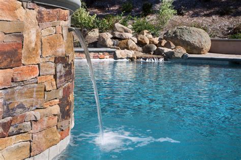 Swimming Pool Waterfalls | San Diego, Orange County, Riverside County ...