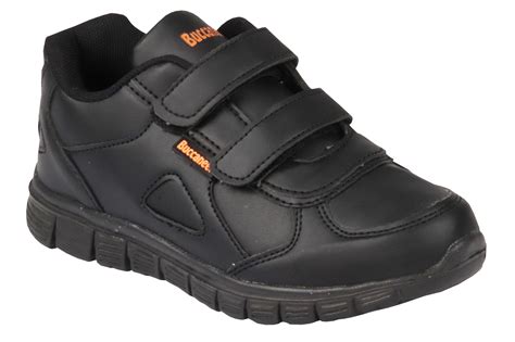 Buccaneer Velcro Takkies - Black – Gem Schoolwear