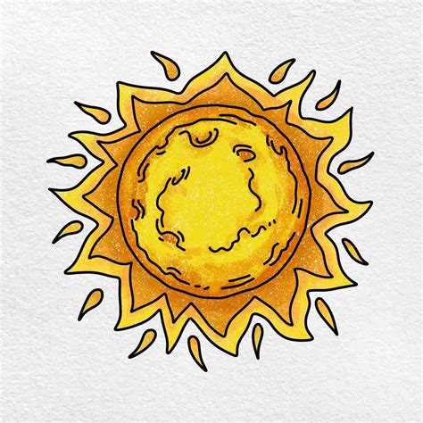 How to Draw the Sun - HelloArtsy