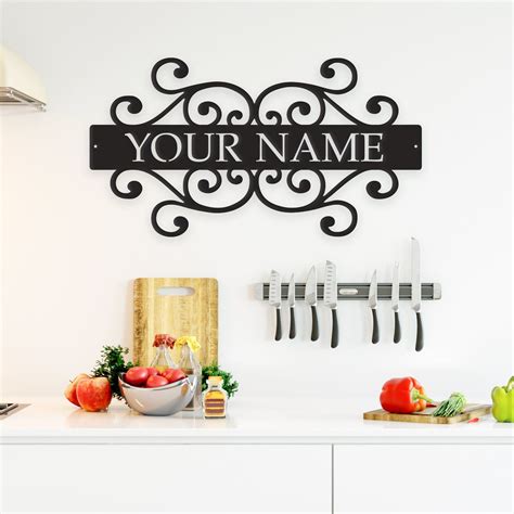 Family Name - Metal Wall Art/Decor (With images) | Metal wall art decor ...