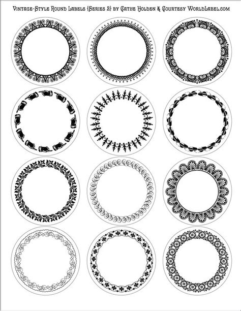 Printable Circle Sticker Labels