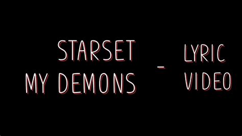 Starset - My demons [Lyrics] - YouTube