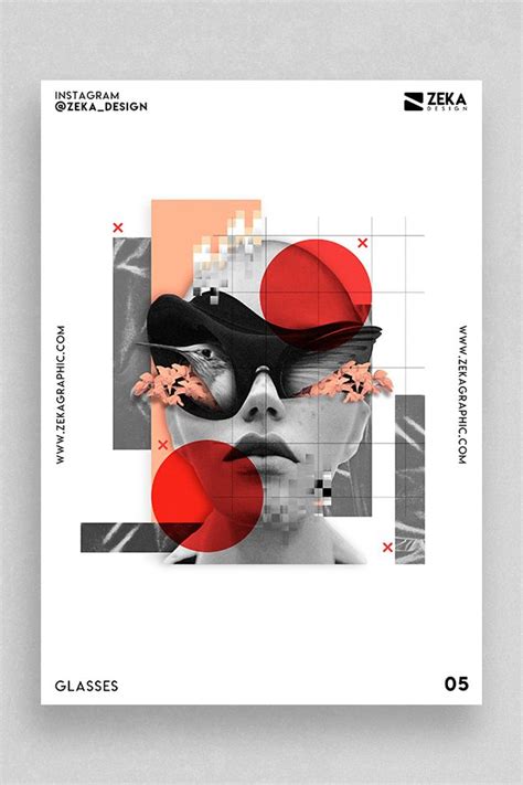 Minimalist Glasses Poster Design Inspiration