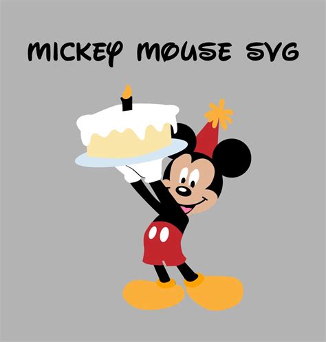 Mickey Mouse SVG Mickey Mouse Birthday SVG | Etsy