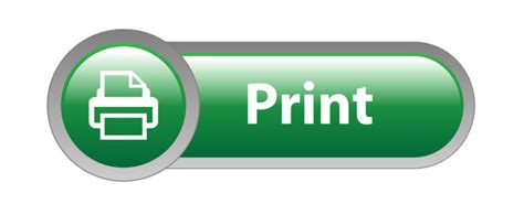 Print Button Icon #431503 - Free Icons Library