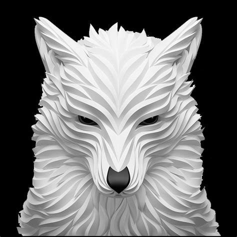 White wolf Digital Art by Alexandr Cherepanov