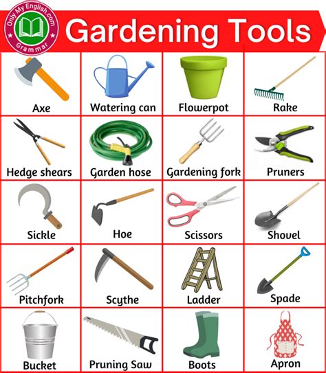 Gardening tools list of 30 useful tools names for gardening – Artofit