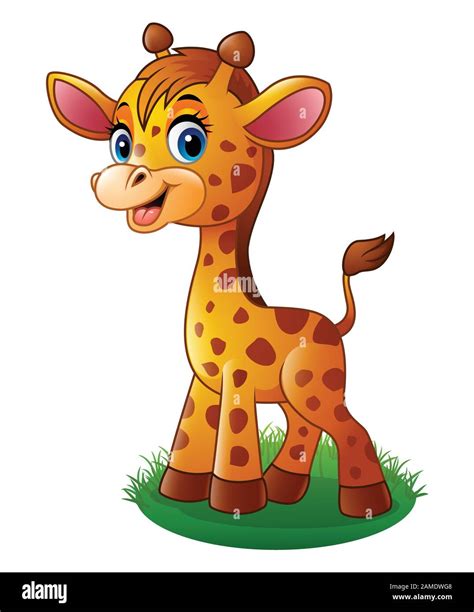 Cartoon baby giraffe Stock Vector Image & Art - Alamy