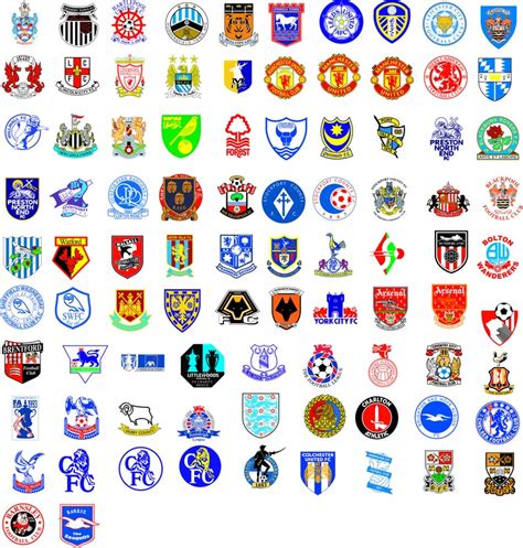 England Premier Football Soccer Teams logos CDR / SVG/ PDF / | Etsy