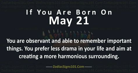 May 21 Zodiac Is A Taurus/Gemini Cusp, Birthdays and Horoscope ...