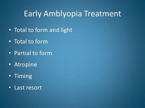 Amblyopia Treatment Past, Present and Future Anne Southgate Sylvie ...