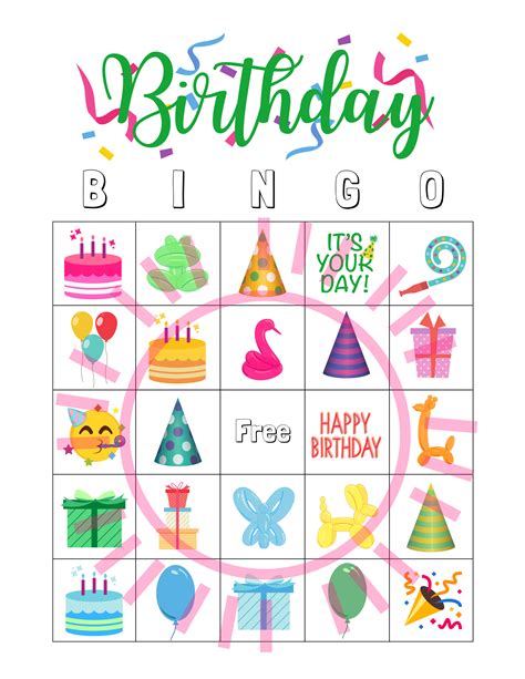 Birthday Party Bingo Birthday Party Games - Etsy