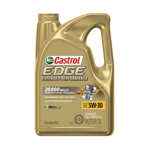 Castrol Edge Extended Performance 5W-30 Advanced Full Synthetic Motor ...