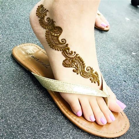 Beautiful new foot mehndi design - MyLargeBox