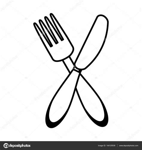 Fork And Spoon Drawing at GetDrawings | Free download