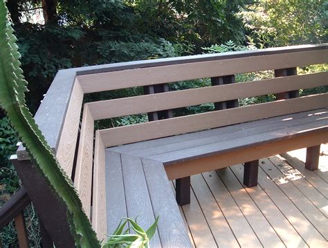 Built In Deck Benches With Backs | Home Design Ideas