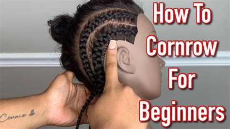 How To Cornrow Braids To Scalp | Beginner Friendly | Cornrow Tutorial ...