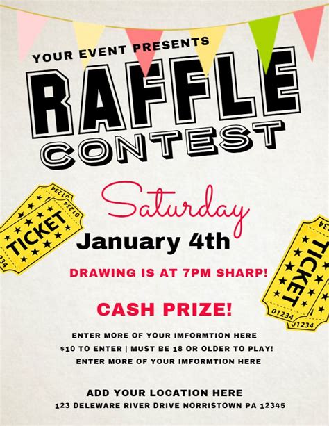 Raffle Flyer Template