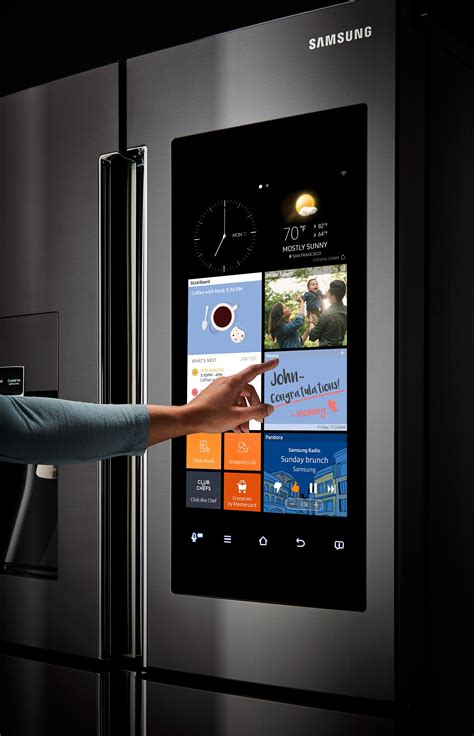 THE FUTURE IS NOW The heart of the 'Family Hub' fridge is a 21.5-inch ...