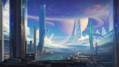 ArtStation - Ring World, Michael Pedro | Fantasy landscape, Futuristic ...