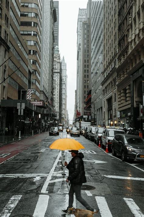 Rainy Streets in New York City Editorial Photography - Image of ...