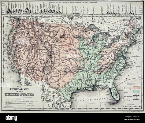 United States Map With Mountain Ranges