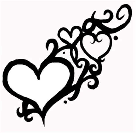 Hearts & Swirls | Picture tattoos, Neck tattoo, Heart tattoo