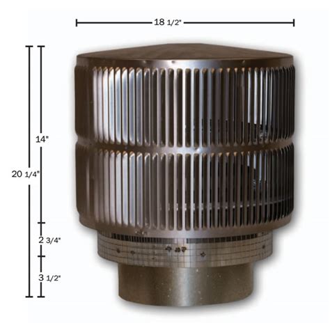 Chimney Cap For 12DM Series Vent Pipe | Fine's Gas