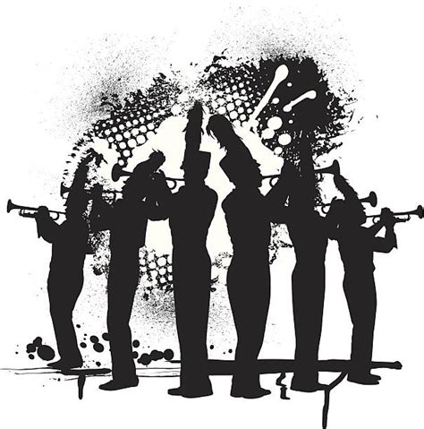 Marching Band Silhouette Clip Art