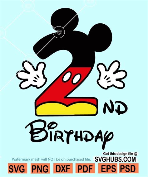 Mickey Mouse Svg Birthday