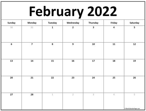 Best February 2022 Calendar Australia - Get Your Calendar Printable