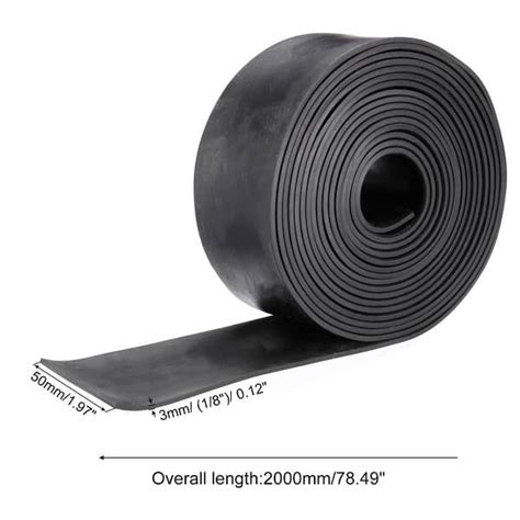 Solid Rubber Strips Neoprene Sheets Rolls 1/8"T x 1.97"W x 78.74"L ...