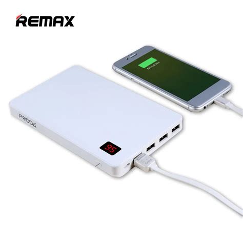 Remax Proda 30000 MAh Power Bank 4 USB Poverbank 30000mAh For Xiaomi Mi ...