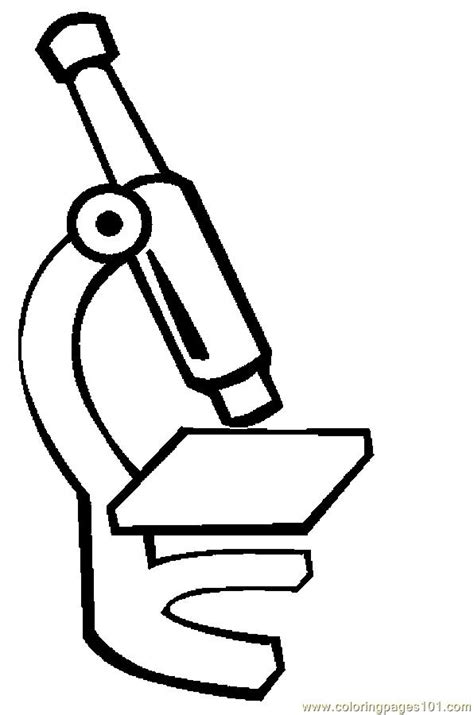 Microscope Blank Coloring Pages