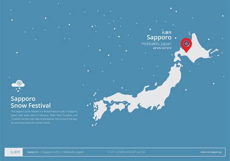 Sapporo Snow Festival with Sapporo Location 275195 Vector Art at Vecteezy